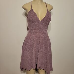 Windsor High-Low Dress Purple Graduation Spring Summer Classic Demure Medium